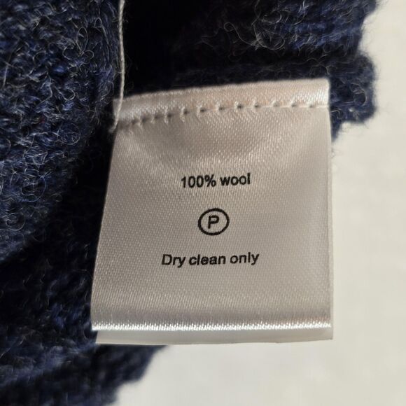 Spier & Mackay Sweater Vest Mens 2XL Navy Blue Wool Cable Knit Button V Neck - Picture 8 of 12